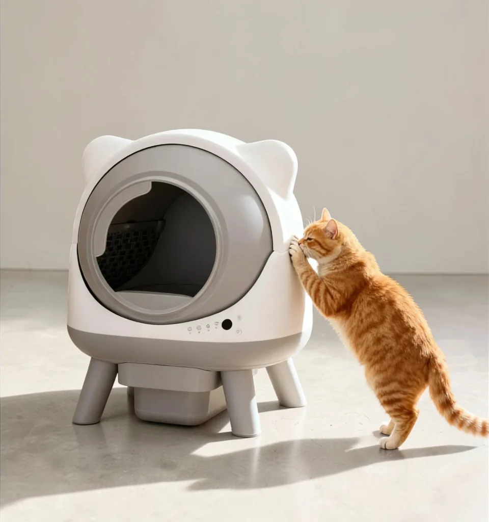 Arenero inteligente para gatos